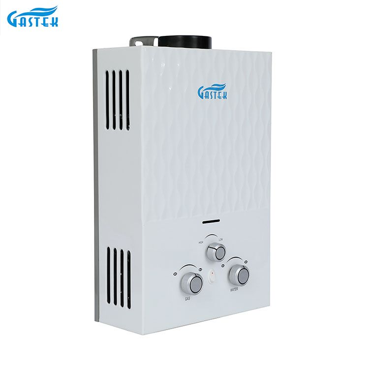 Rookgastype wandgemonteerde LPG-tankloze instant-gaswarmwaterverwarmer voor douche