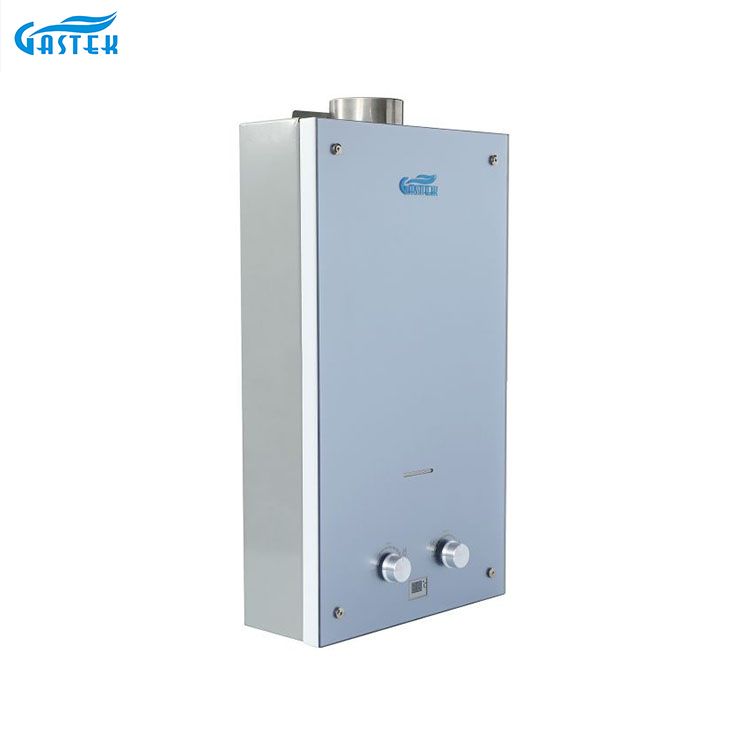 Kleurontwerp Glazen paneel Instant tankloze gasboilers voor douchebaden